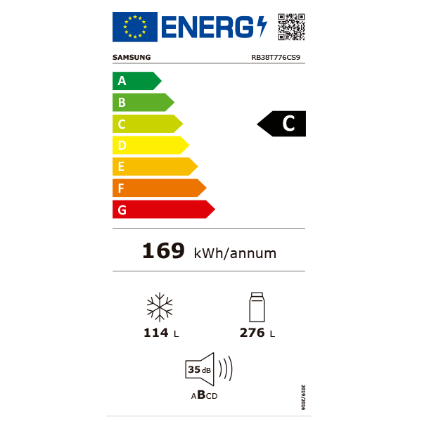 Frigorífico Samsung Combi Inox 2m RB38T776CS9/EF
                                    image number 2